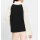 Turtleneck sweater with trumpet sleeves, black-ecru