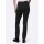 Lederimitathose mit Jersey-Stretch-Einsatz, schwarz