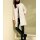 Lederimitathose mit Jersey-Stretch-Einsatz, schwarz