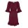 Carmen print dress, bordeaux