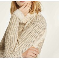 Turtleneck sweater, ecru