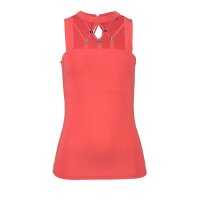 Top z jerseyu, koralowy