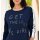 Shirt m. Glitzerschriftzug, marine