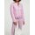 Designer quilt jacket with ruffles, rosé