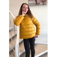 Steppjacke, senfgelb