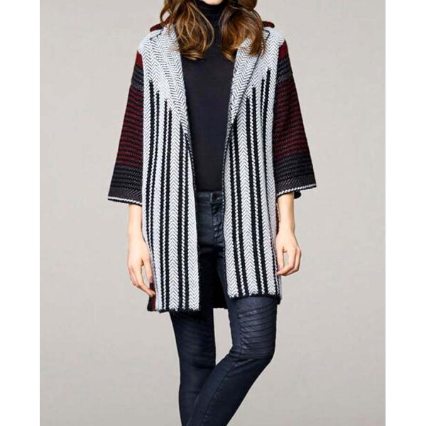 Long cardigan, multicolour