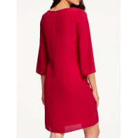 Designer-Chiffonkleid, rot