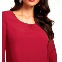 Designer-Chiffonkleid, rot