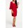 Designer-Chiffonkleid, rot