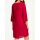 Designer-Chiffonkleid, rot