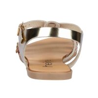 Leather sandal, gold coloured