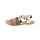 Leather sandal, gold coloured