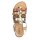 Leather sandal, gold coloured