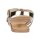 Leather sandal, gold coloured