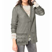 Strickjacke, grau