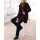 Designer-Longstrickjacke, weinrot