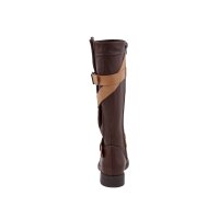Lederstiefel m. Warmfutter, braun-cognac