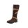 Lederstiefel m. Warmfutter, braun-cognac