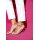 Stretch trousers with textile belt, white
