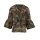 Short jacket with flounces, khaki-multicolour