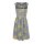 Designer-Kleid m. Spitze, schwarz-gelb