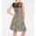 Designer-Kleid m. Spitze, schwarz-gelb