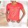 Shirt m. Spitzenbesatz und Pailletten, hummer