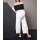 2-in-1-Designer-Blusen-Sweatshirt, schwarz-weiß