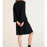 Designer-Wickelkleid, schwarz