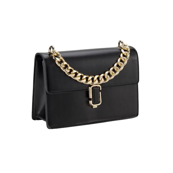 Handtasche m. Schmuckschließe, schwarz