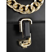 Handtasche m. Schmuckschließe, schwarz