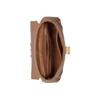 Bag with bamboo handle, cognac