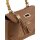 Bag with bamboo handle, cognac