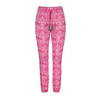 Branded trousers, pink and white