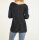 Fine knit sweater, black-silver