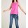Designer-Blusentop m. Ausbrennermuster, pink