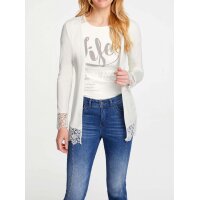Twinset with lace, offwhite