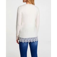 Twinset with lace, offwhite