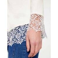 Twinset with lace, offwhite