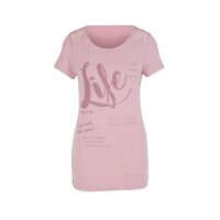 Designer-Twinset m. Spitze, rosé