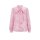 Designer-Chiffon-Ausbrennerbluse, softrosé