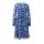 Druckkleid, blau-bunt