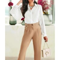 Designer-Bluse, ecru