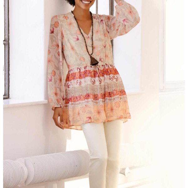 Designer-Chiffontunika, mandarin