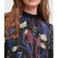 Druckkleid, schwarz-bunt
