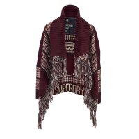 Marken-Cardigan, bordeaux-bunt