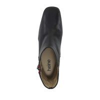 Leather bootie, black