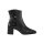 Leather bootie, black