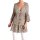 Tunic with lace trim, taupe