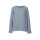 Plissee-Chiffonbluse, blaugrau